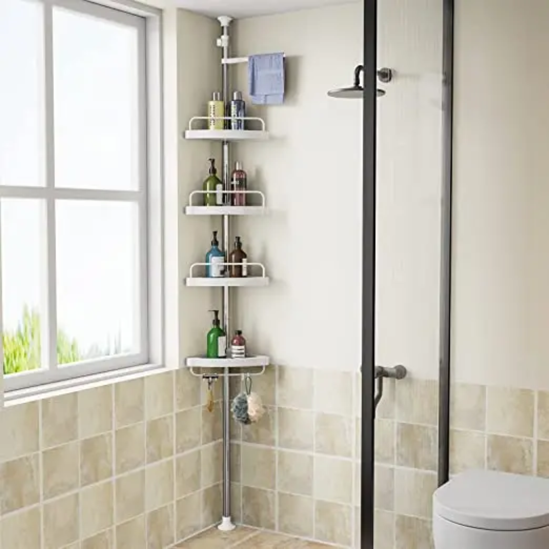 4-Tier Adjustable Multi-Corner Shelf Organizer