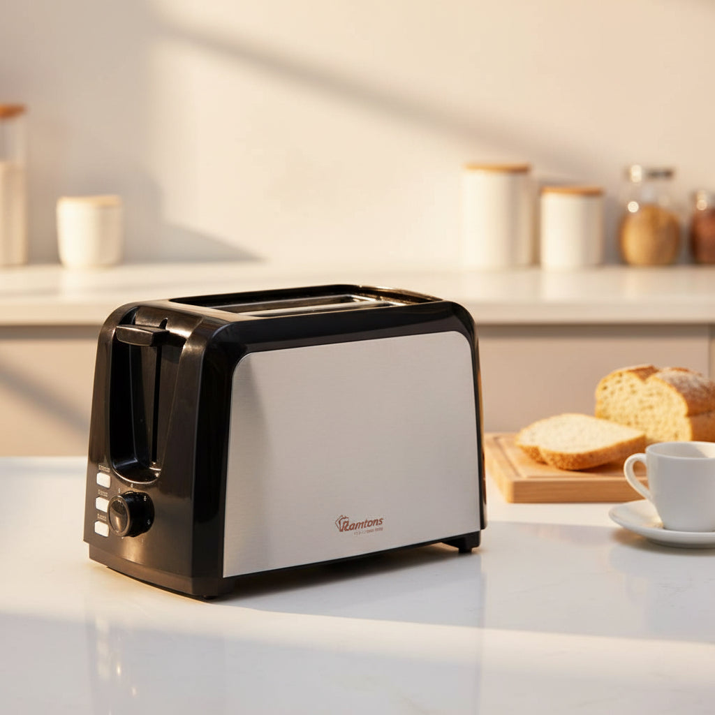 Ramtons  Stainless Steel 2 Slice Pop Up Toaster RM/564