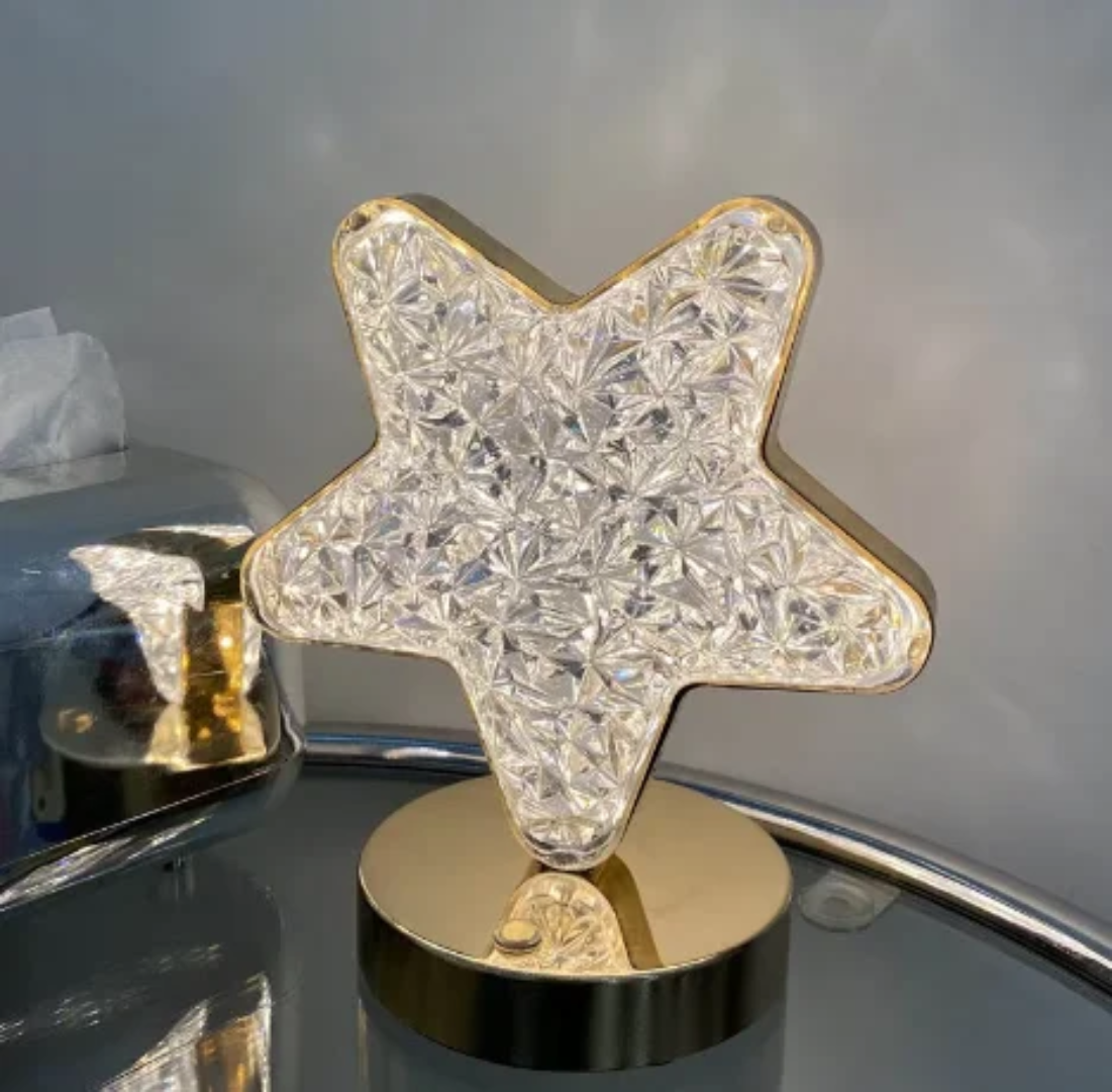 Star, Moon & Round Table Lamp