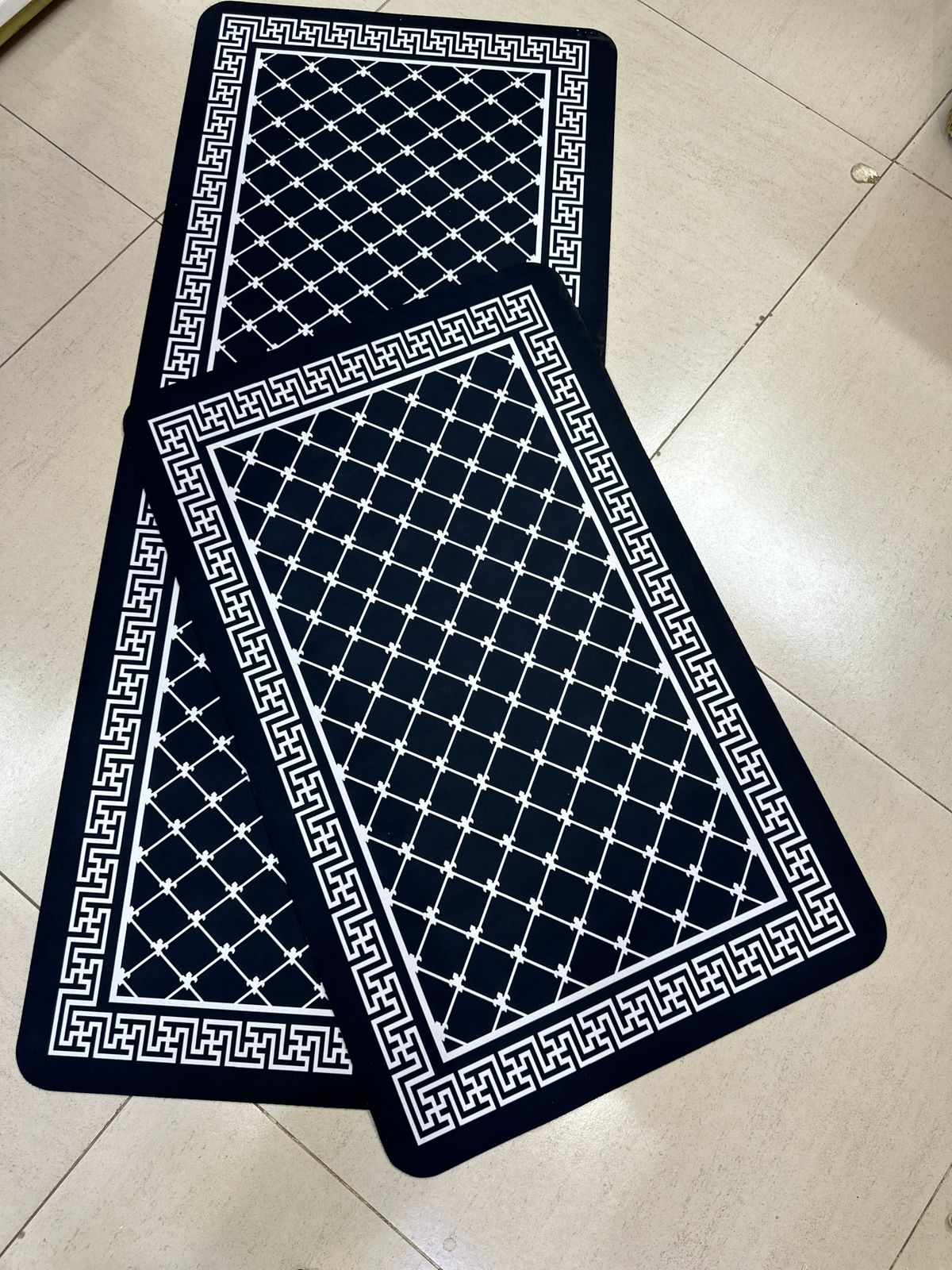 2-Piece Rubber Kitchen Mats Set