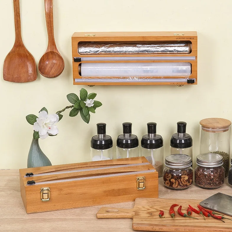 Wooden Aluminum Foil Wrap Dispenser