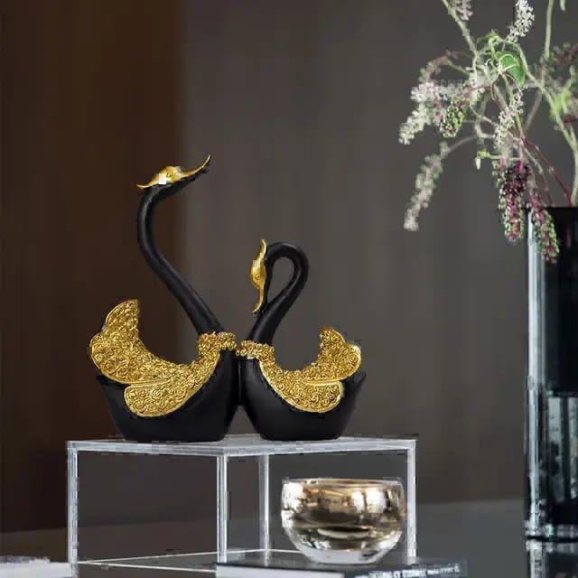 Pair Swan Home Deco