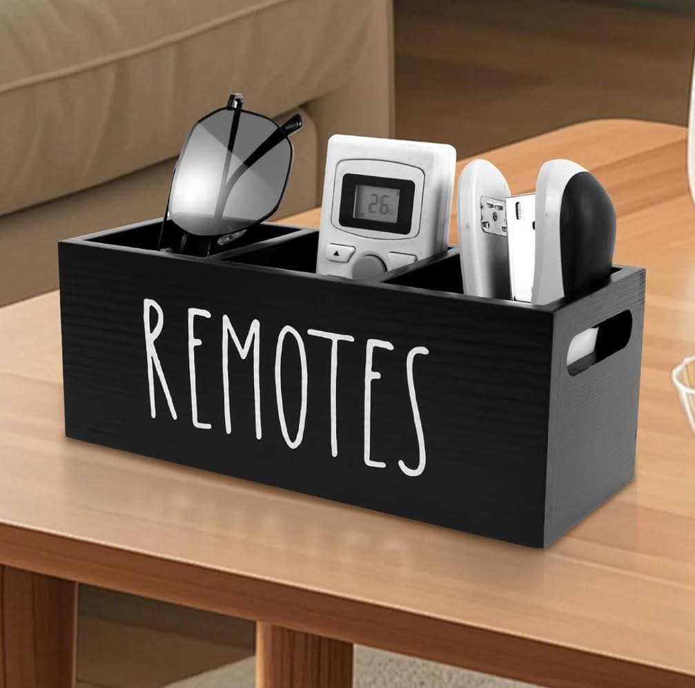 Wooden Remote Control Holder