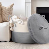 Cotton Rope Basket with Lid