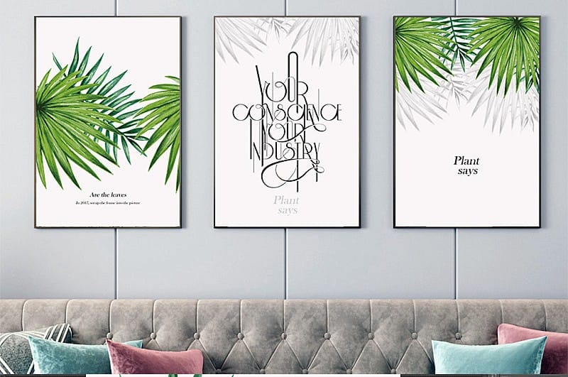 3Pc Wooden Wall Hangings