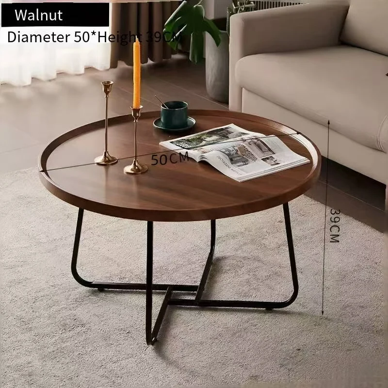 Wooden Nesting Coffee Table Set 2 Pieces