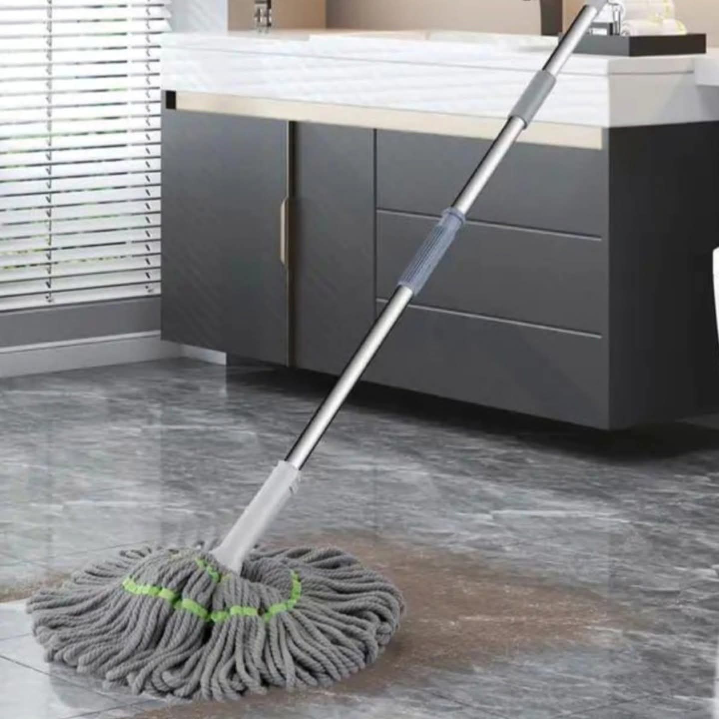 360 Rotating Self Wringing Bamboo Twist Mop