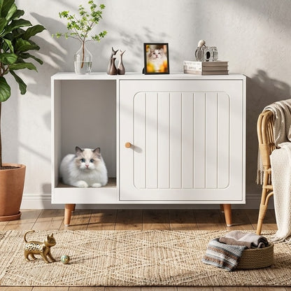 Multifunctional Pet Furniture Cat House and Litter Box Cabinet