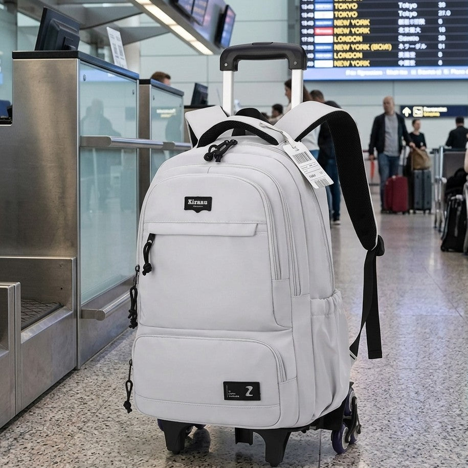 Waterproof Wheeled Backpack for Students