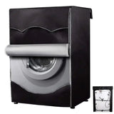 Black Front Load Washing Machine Cover