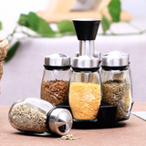 7pcs Rotating Spice Jars Set