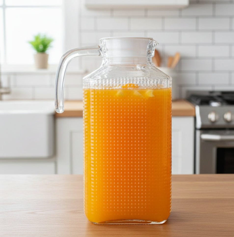 Clear 1.8 litre glass jug