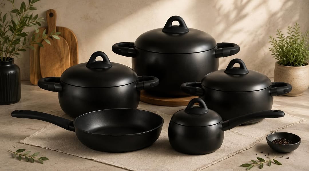 9 Piece Forged Aluminium Ceramic Cookware Set