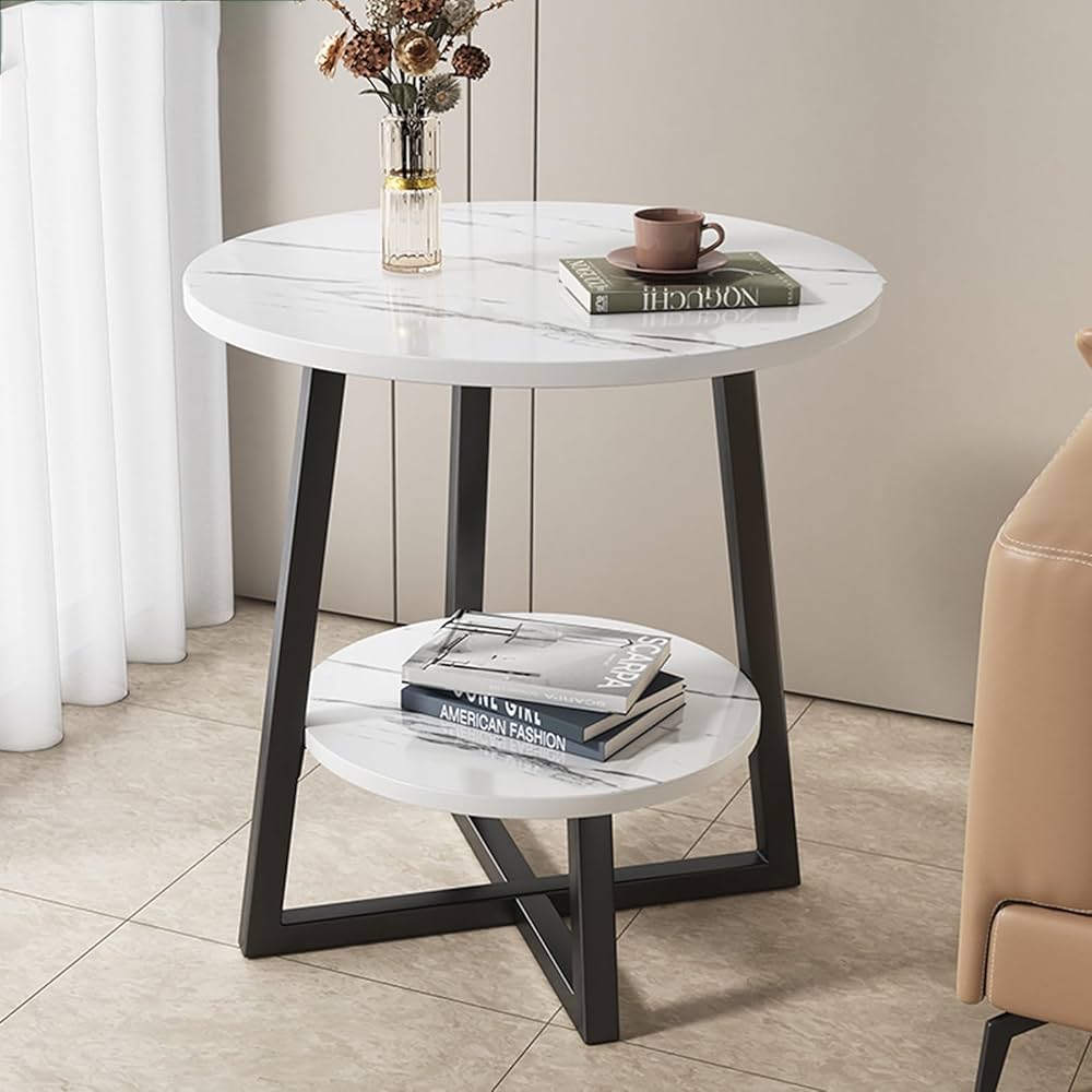 Double Layer Flower-Shaped Side Table