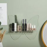 Acrylic Butterfly Design Floating Bathroom Shelf
