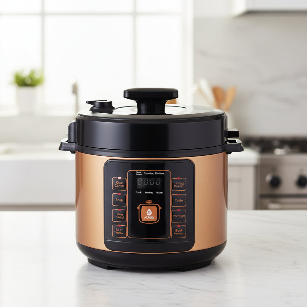 Electric pressure cooker for fast and efficient multi-function home cooking