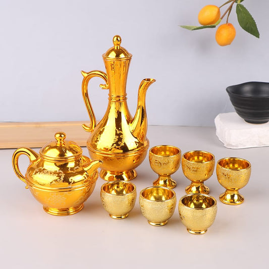 8-piece vintage Ramadan Qahwa decor set for festive table and home decoration