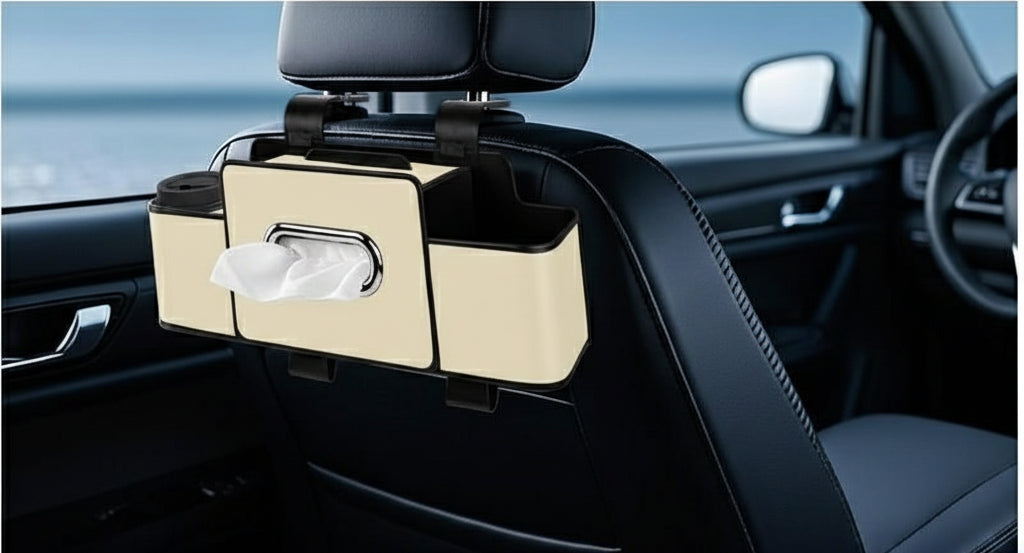 Multifunctional Car Seat Backrest Storage Box
