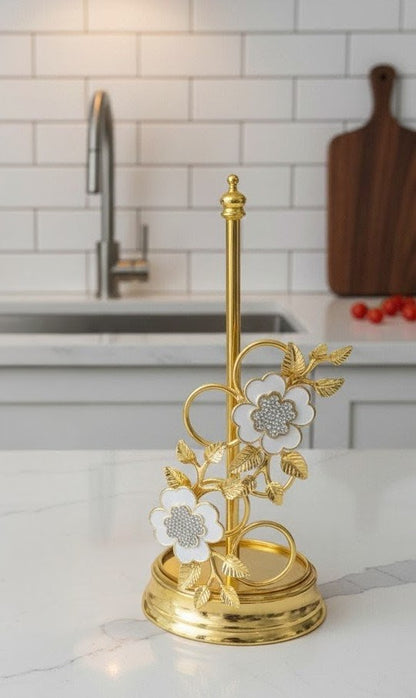 Elegant Kitchen Paper Roll Holder Tabletop