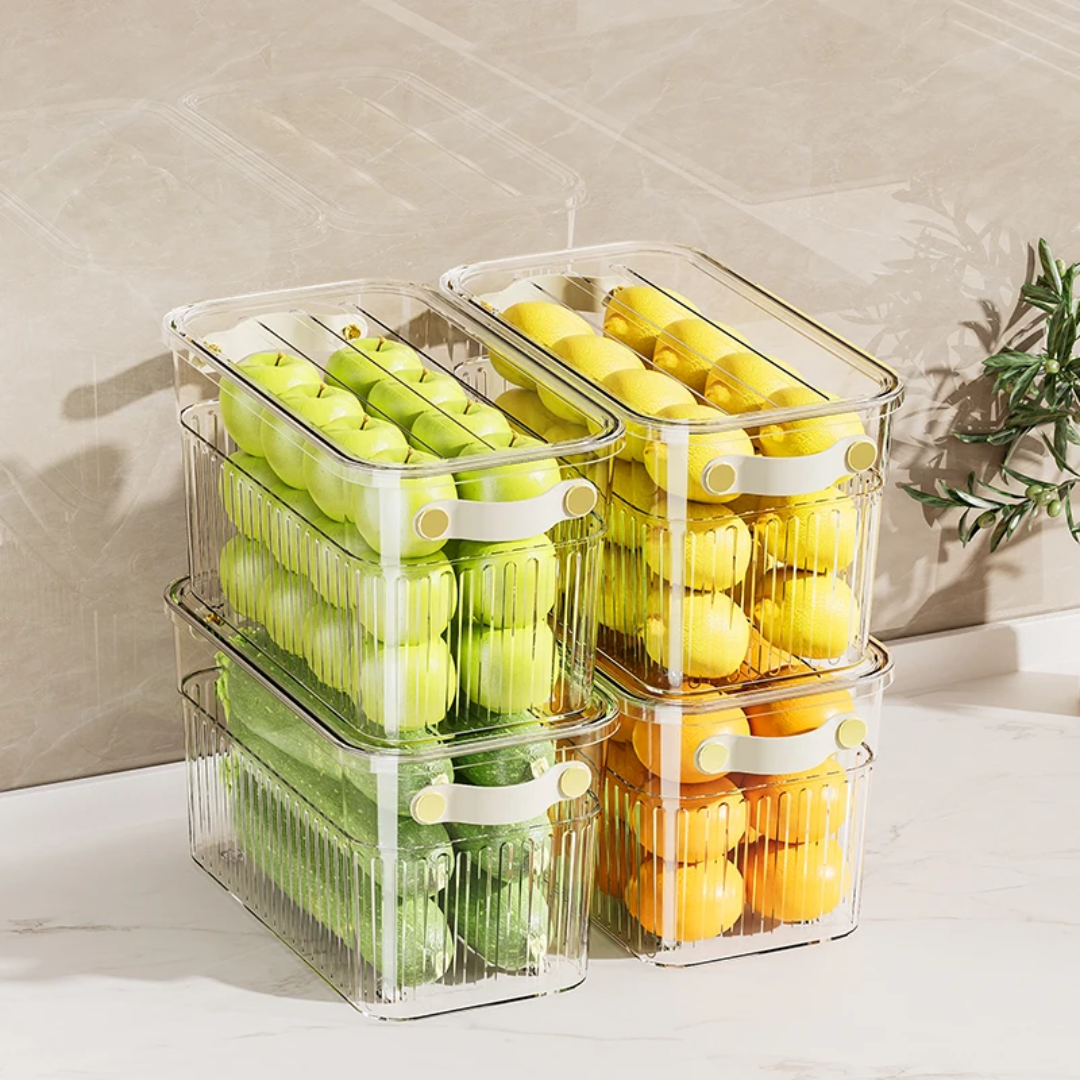 Stackable Acrylic Fridge Containers