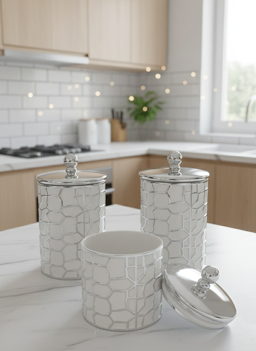 3-Piece Decorative Canister Set