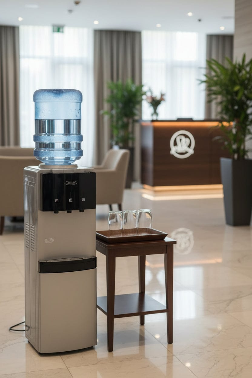 Ramtons free standing water dispenser with hot, normal, and cold water options