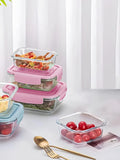 Borosilicate Glass Food Storage Containers with Lids
