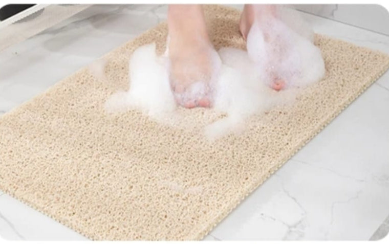 Loofah Bath Mat With Drainage