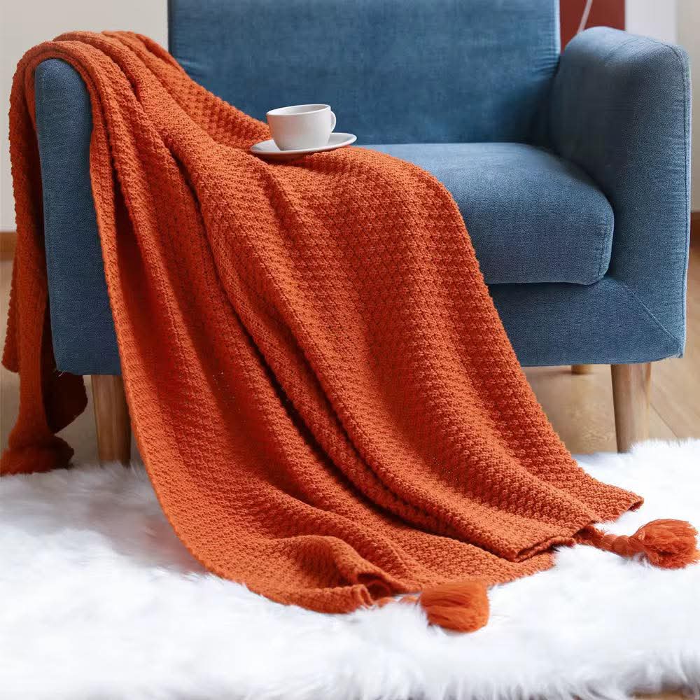 Knitted Throw Blanket