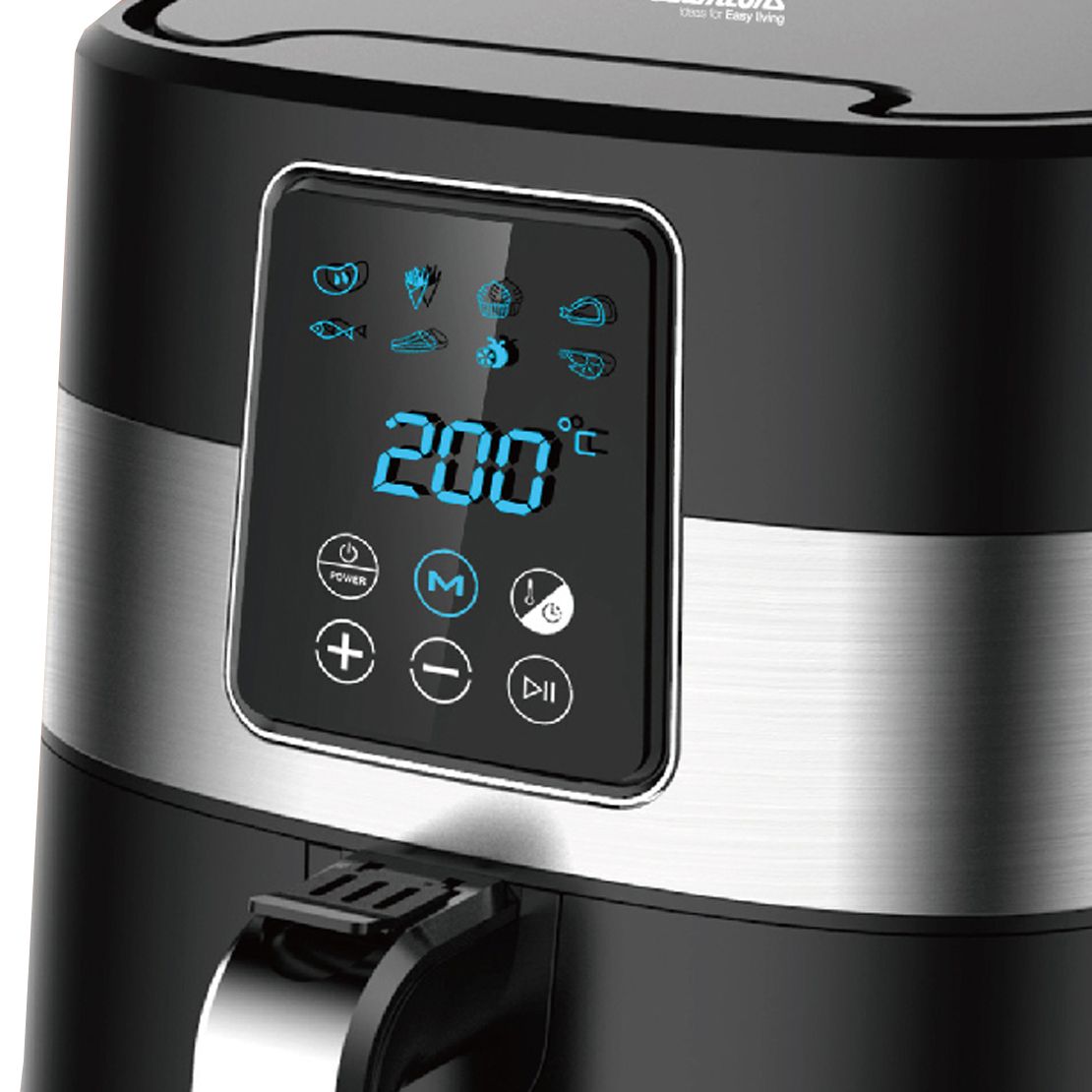 Ramtons Oil-Free Digital Air Fryer Black RM/585