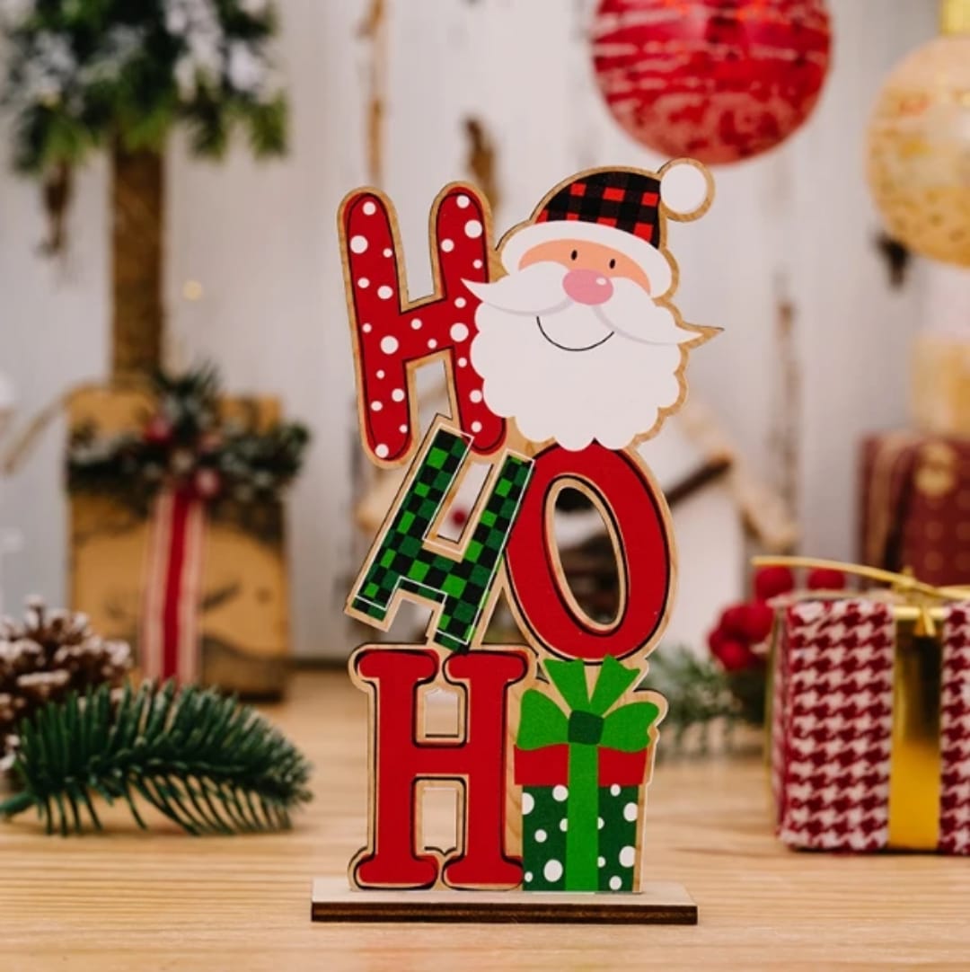 Wooden Christmas Desktop Ornaments
