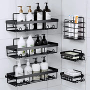 Metal Carbon Shower Caddy Shelf