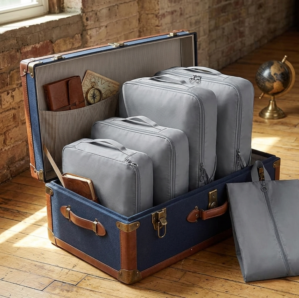 6-Piece Compressible Travel Bags Set