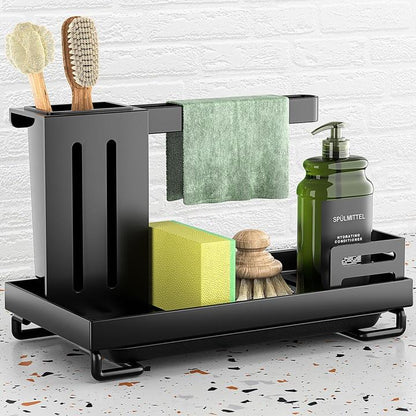 Carbon Steel Rust Proof Kitchen Sink Organizer Caddy