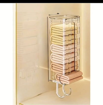 Wall mounted storage box for socks and Undergarment with dustproof cover
