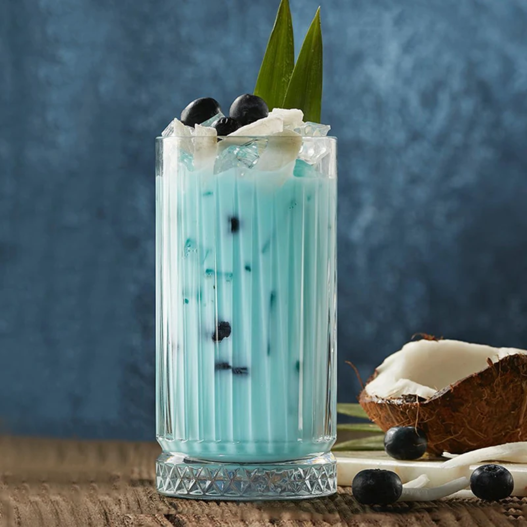 6Pcs Engraved Ribbed Glasses