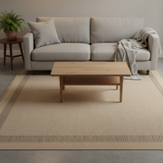 Teora bordered carpet rug with large durable design and elegant finish suitable for spacious living and dining areas.