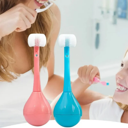 Three-Sided Kids Toothbrush