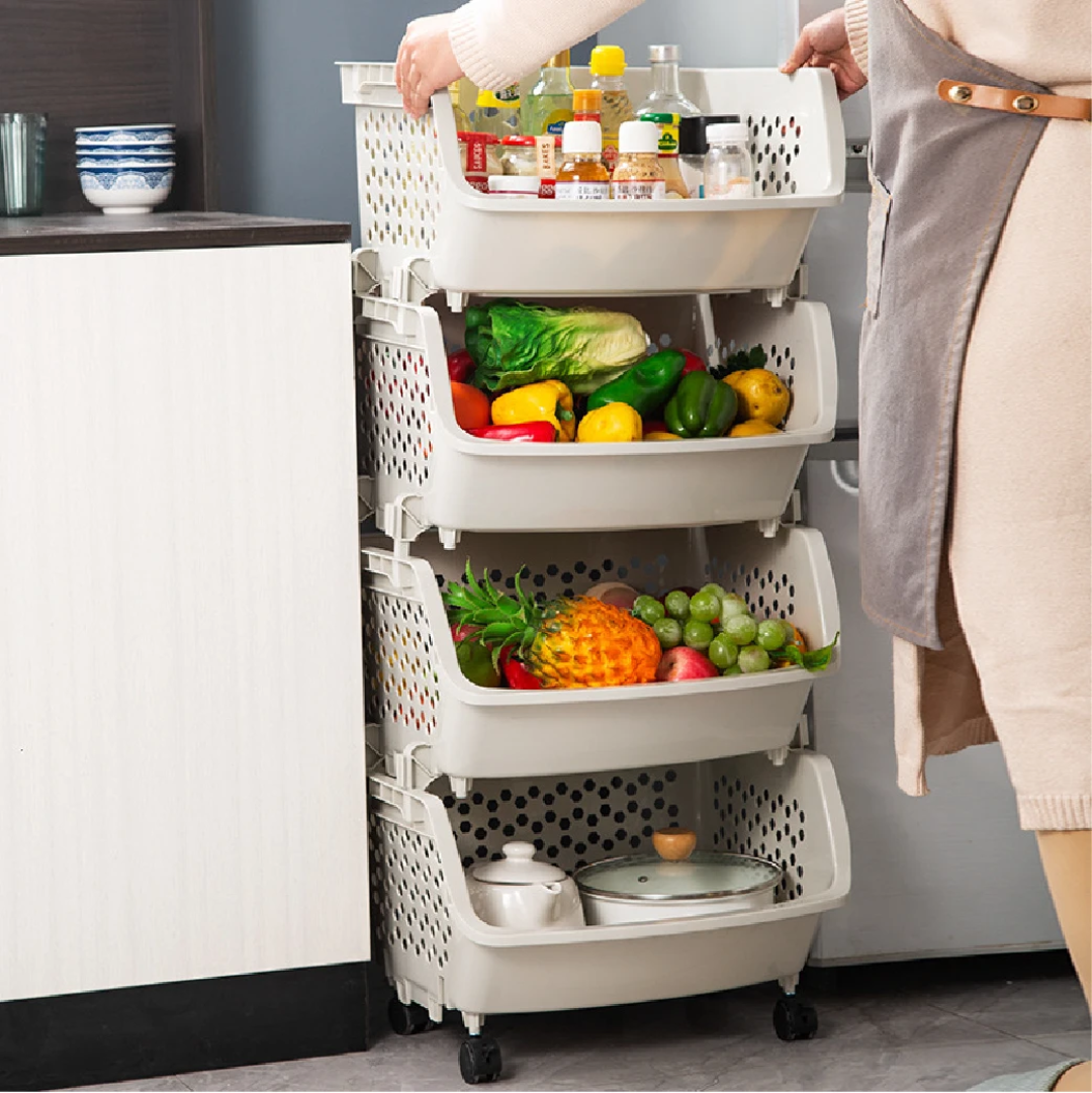 4 Layer Vegetable Rack +Lid