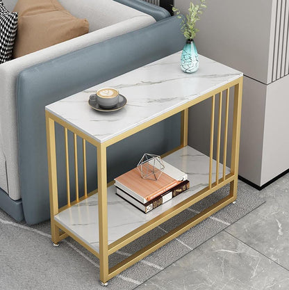 Modern metal frame coffee table, simple tea table sofa side table for small apartment living room. ☕🪑✨