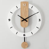 Nordic Wall Clock with Pendulum