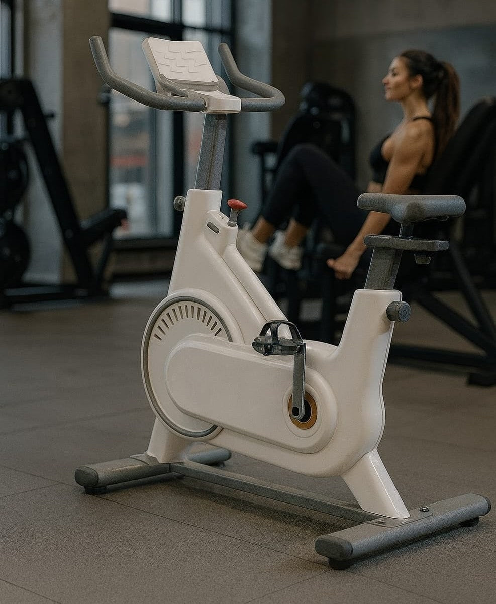 Spin Exercise Bike with Bluetooth and Heart Rate Monitor