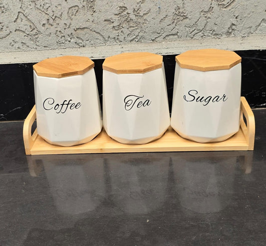Ceramic canister set