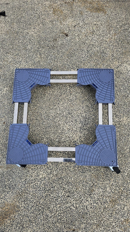 Heavy Duty Adjustable Fridge and Washing Machine Base Stand with 8 Support Legs