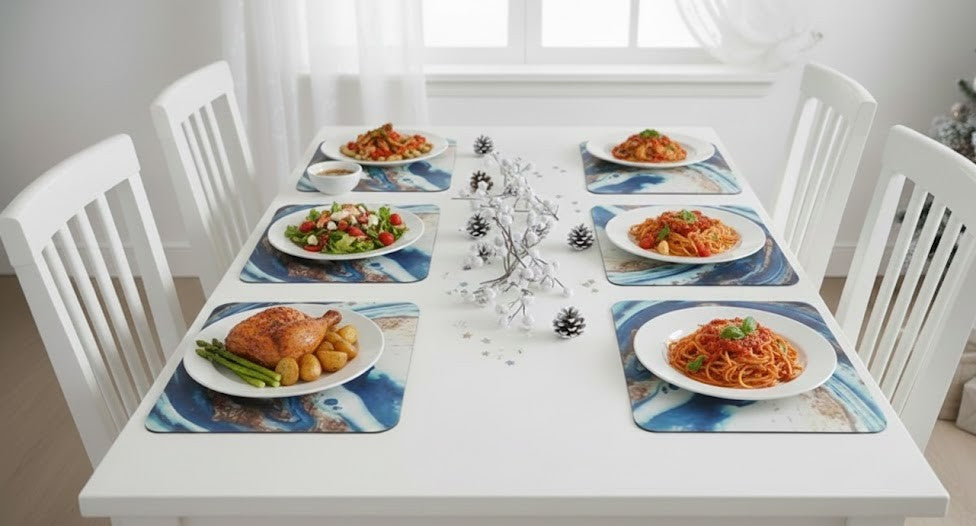 6Pc Marble Antislip Mat