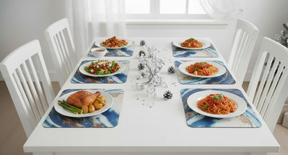 6Pc Marble Antislip Mat
