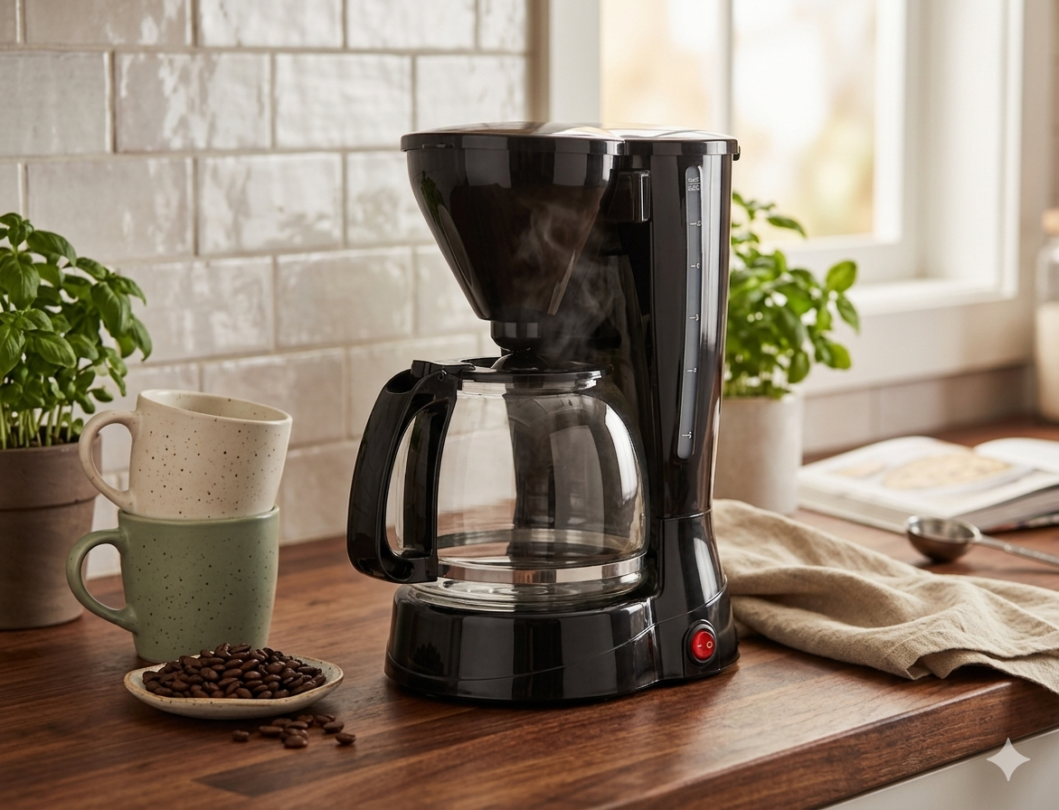 TLAC Coffee Maker 800W CM123A Glass Carafe Coffee Machine TLHA0163
