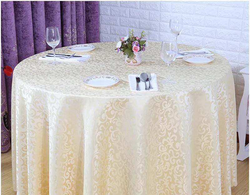 180 cm Round Polyester Jacquard Table Cloth