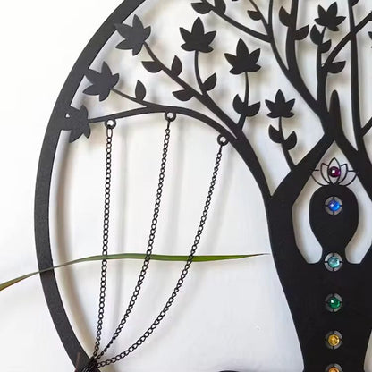 Yoga Meditation Metal Wall Décor