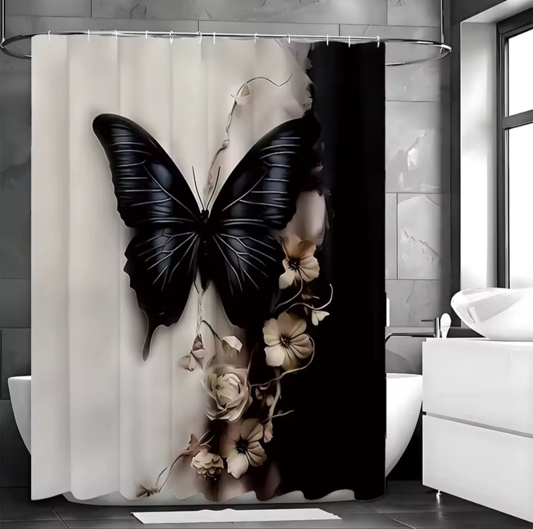 Waterproof Shower Curtain 180×200cm Bathroom Curtain